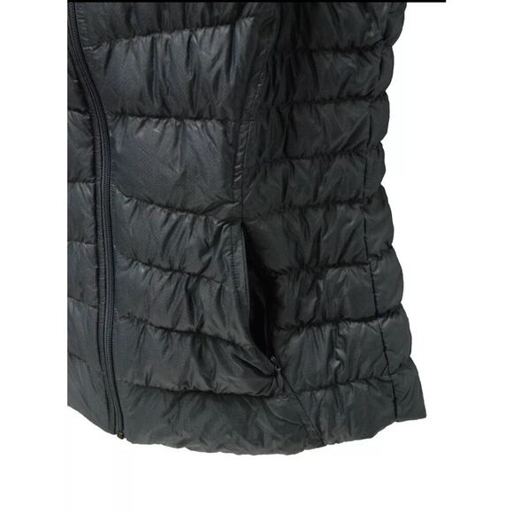 Athleta Womens Downalicious Deluxe Quilted Goose Down Puffer Vest Grey Med EUC - Picture 3 of 5